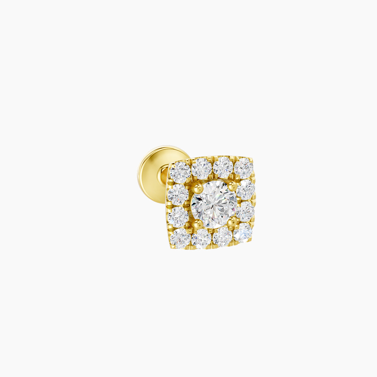 Diane | 18k Yellow Gold 5 mm 6.5 mm Diamond Piercing