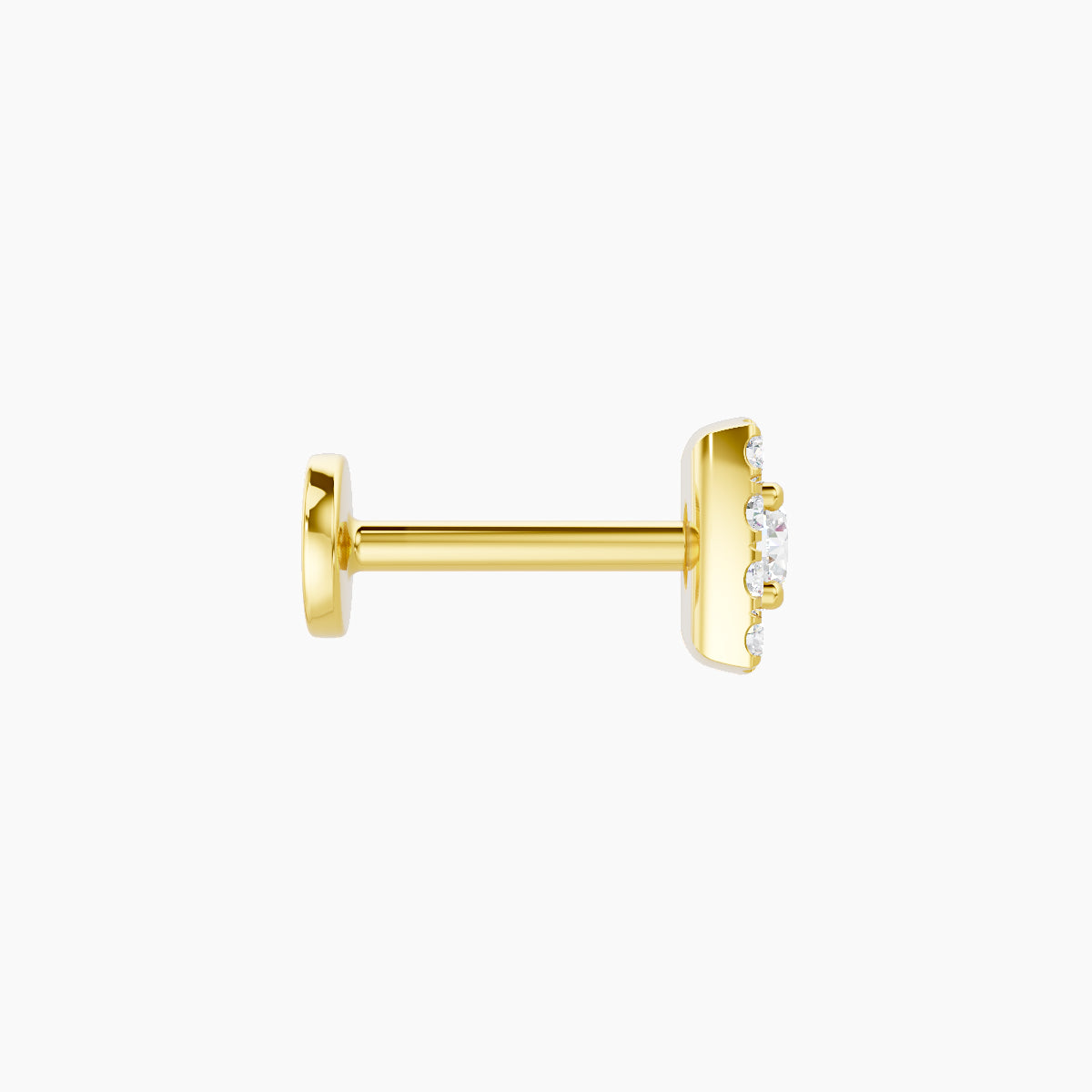 Diane | 18k Yellow Gold 5 mm 6.5 mm Diamond Piercing