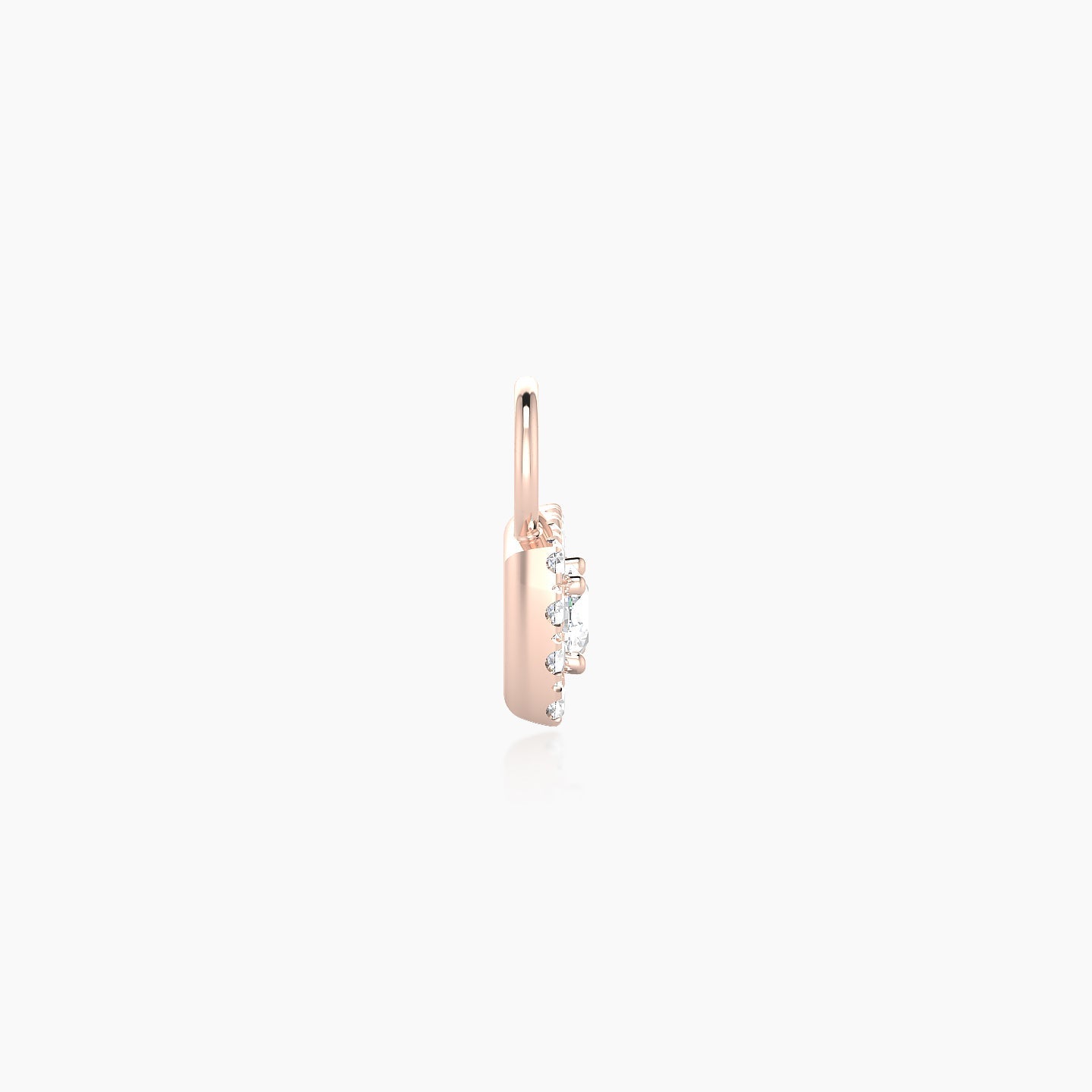 Diane | 18k Rose Gold 5 mm Diamond Charm