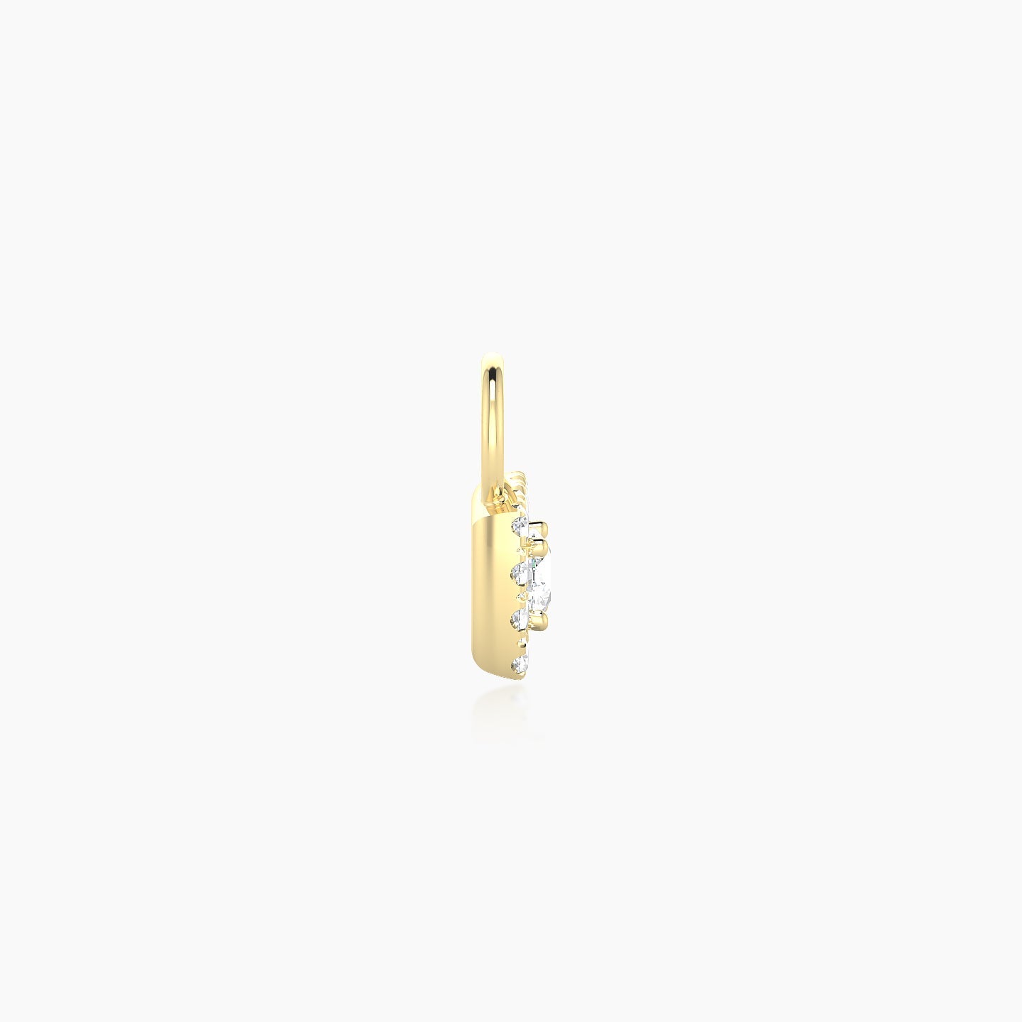 Diane | 18k Yellow Gold 5 mm Diamond Charm