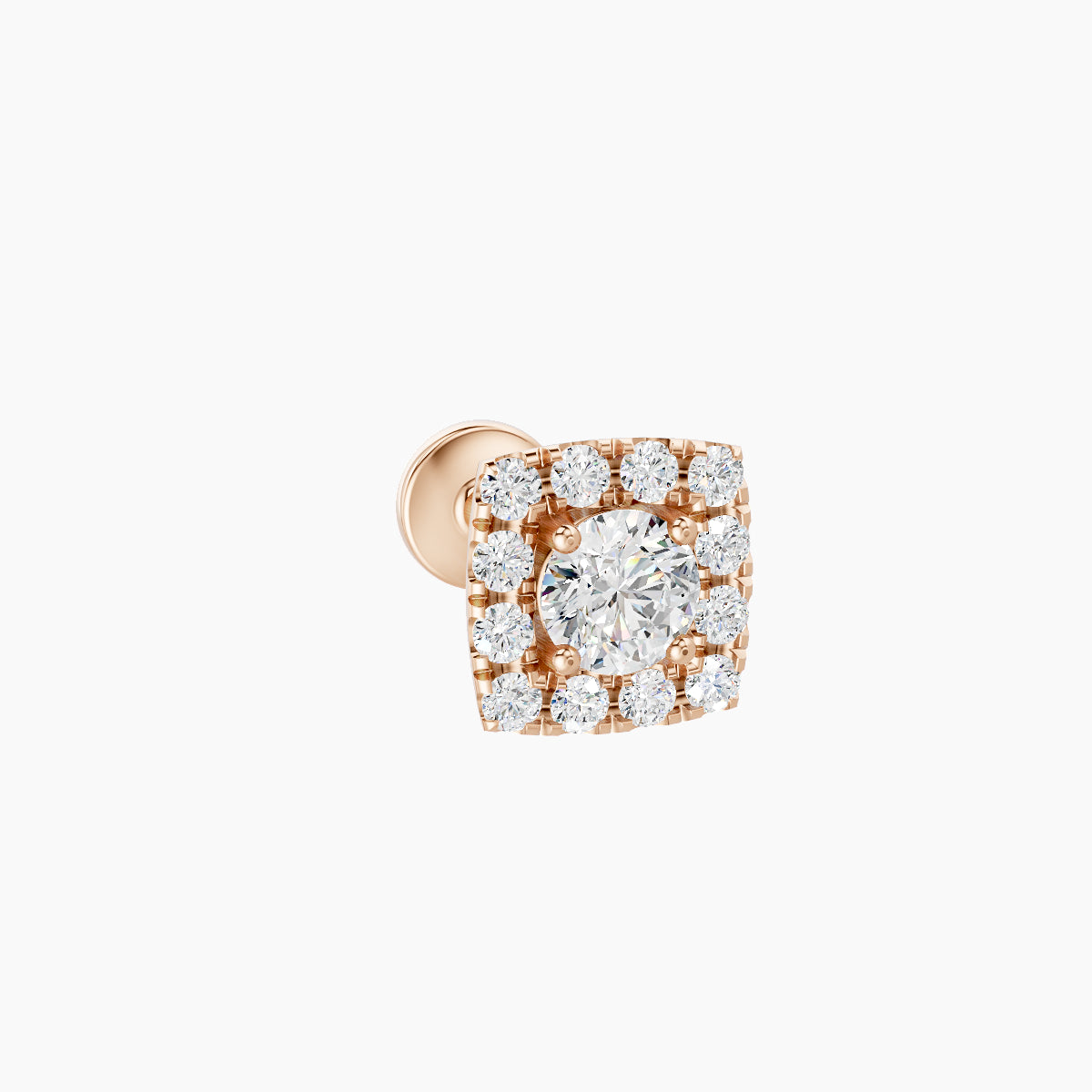 Diane | 18k Rose Gold 5.5 mm 6.5 mm Diamond Piercing