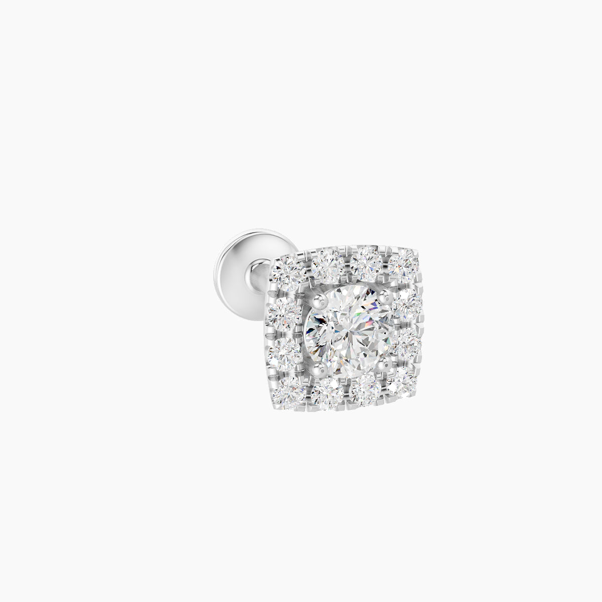 Diane | 18k White Gold 5.5 mm 8 mm Diamond Piercing
