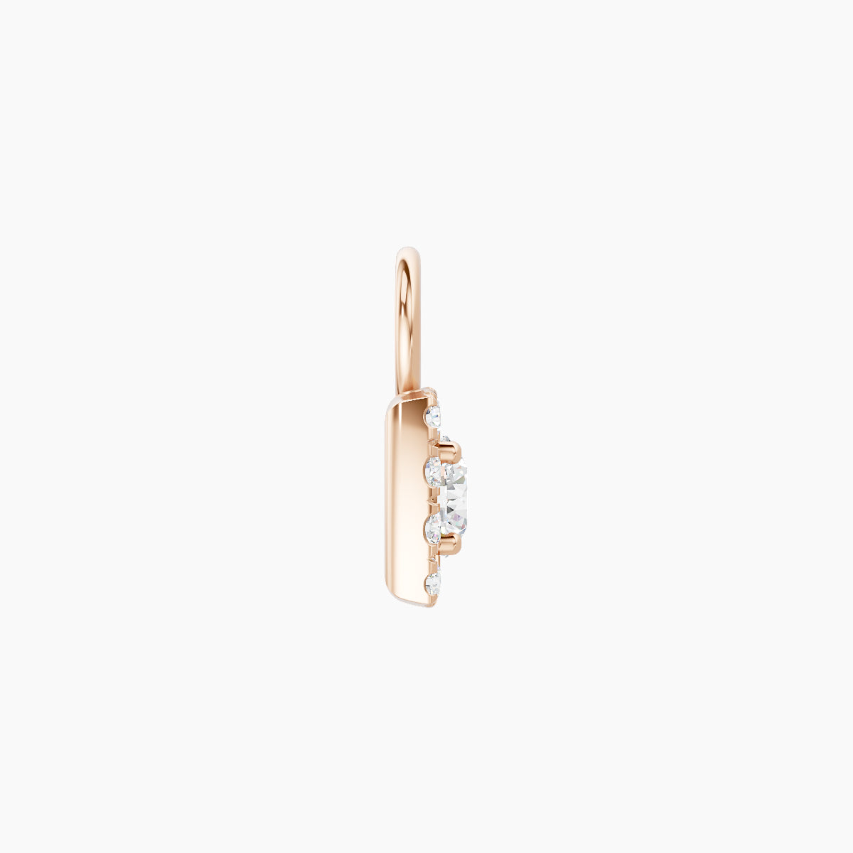 Diane | 18k Rose Gold 5.5 mm Diamond Charm