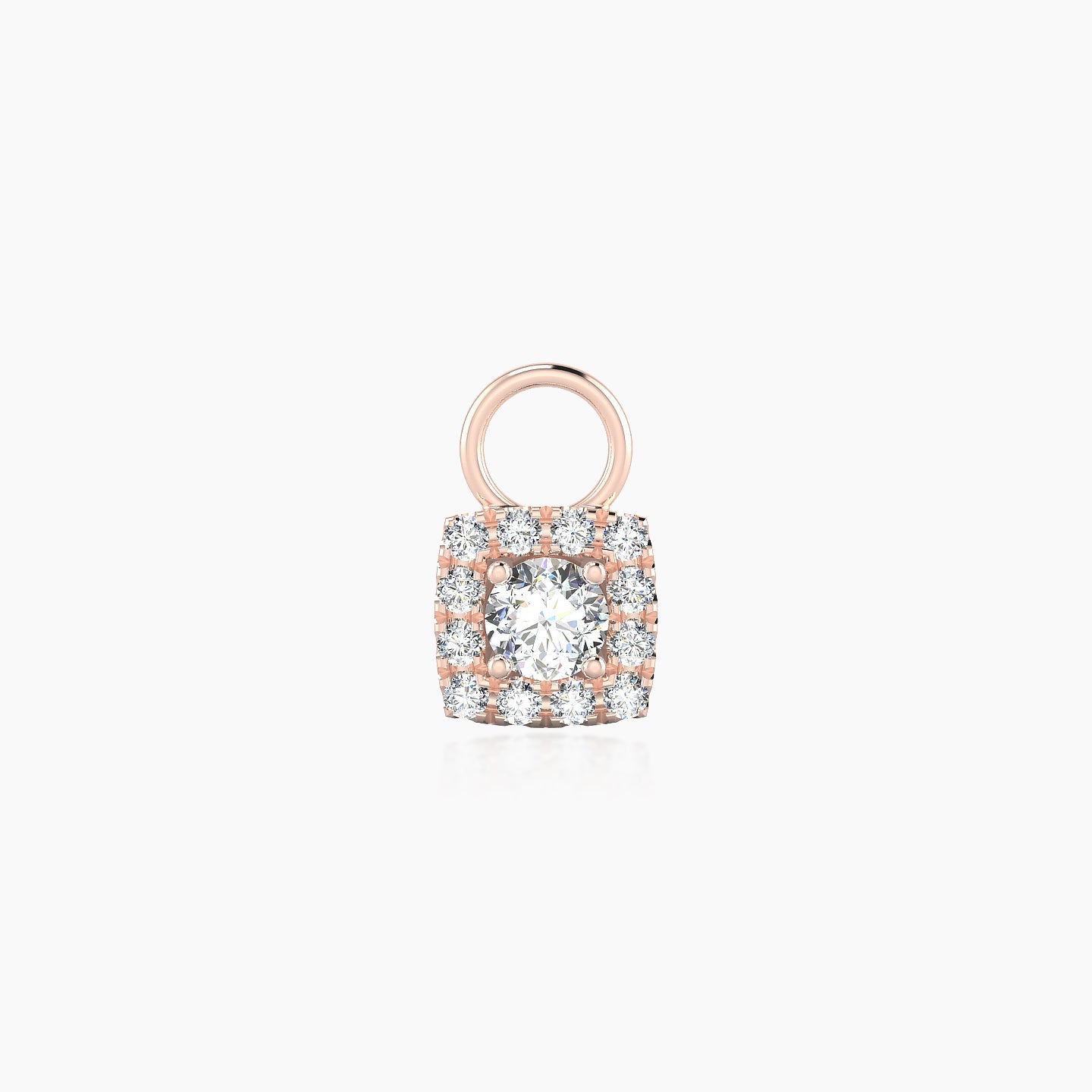Diane | 18k Rose Gold 5.5 mm Diamond Charm