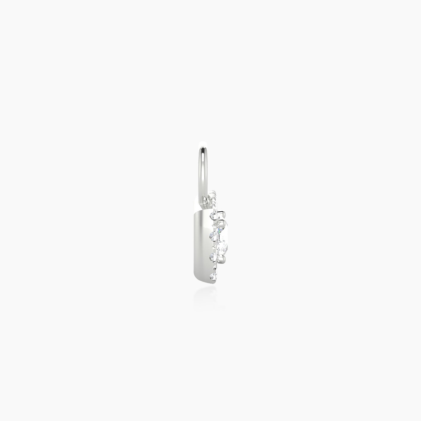 Diane | 18k White Gold 5.5 mm Diamond Charm