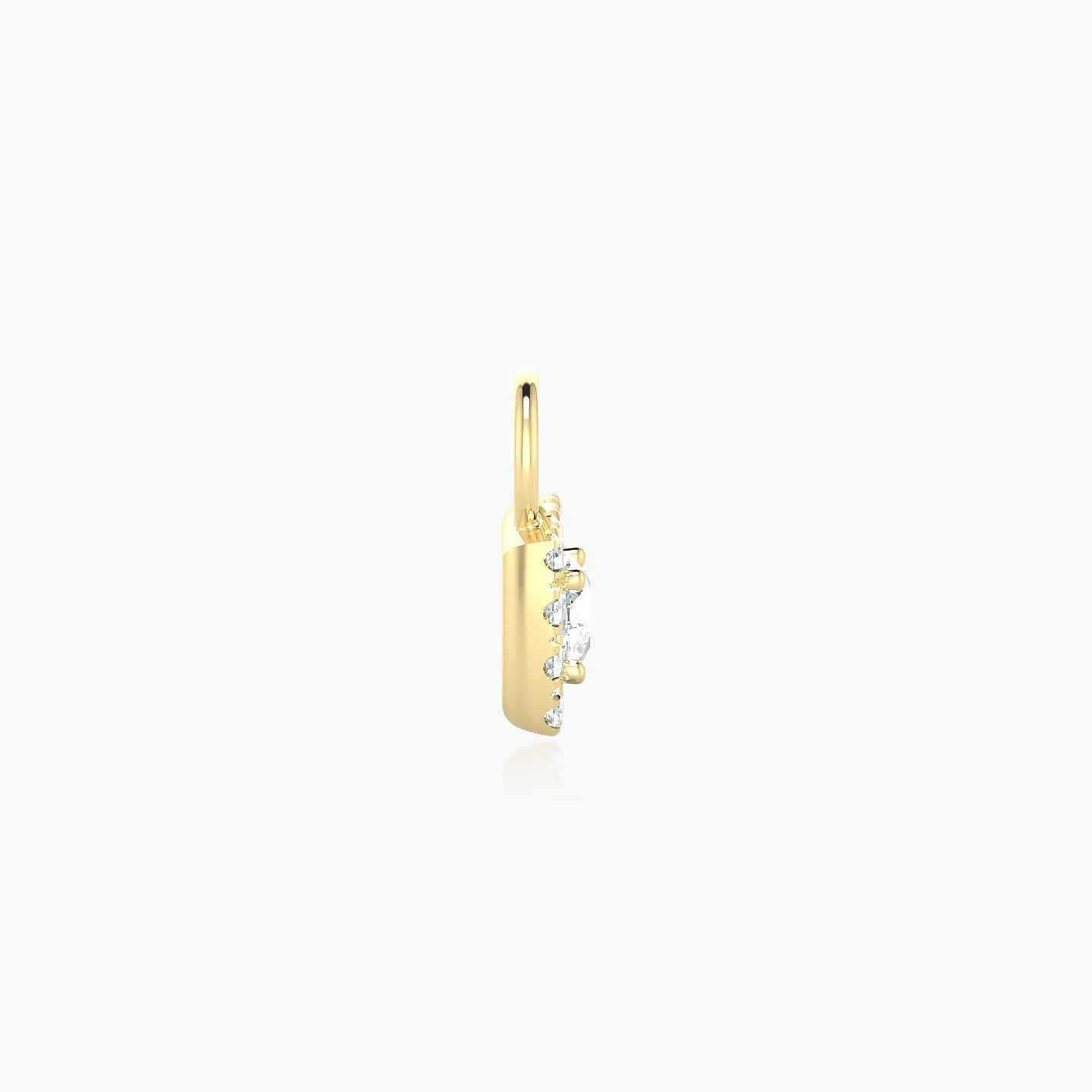 Diane | 18k Yellow Gold 5.5 mm Diamond Charm