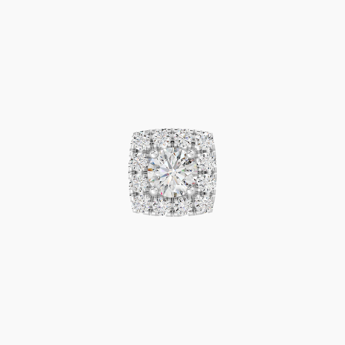 Diane | 18k White Gold 5.5 mm Diamond Earring