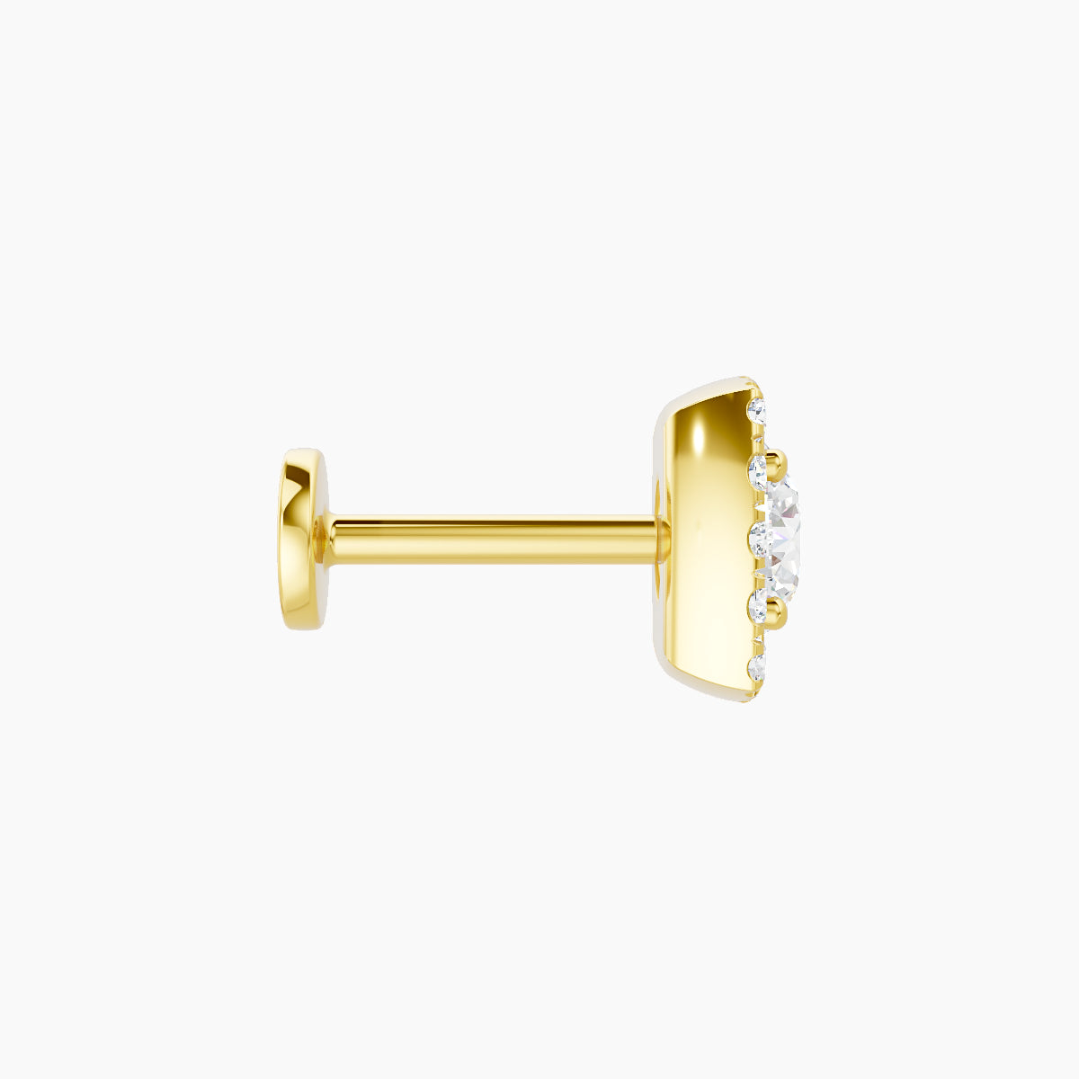 Diane | 18k Yellow Gold 6.5 mm 6.5 mm Diamond Piercing