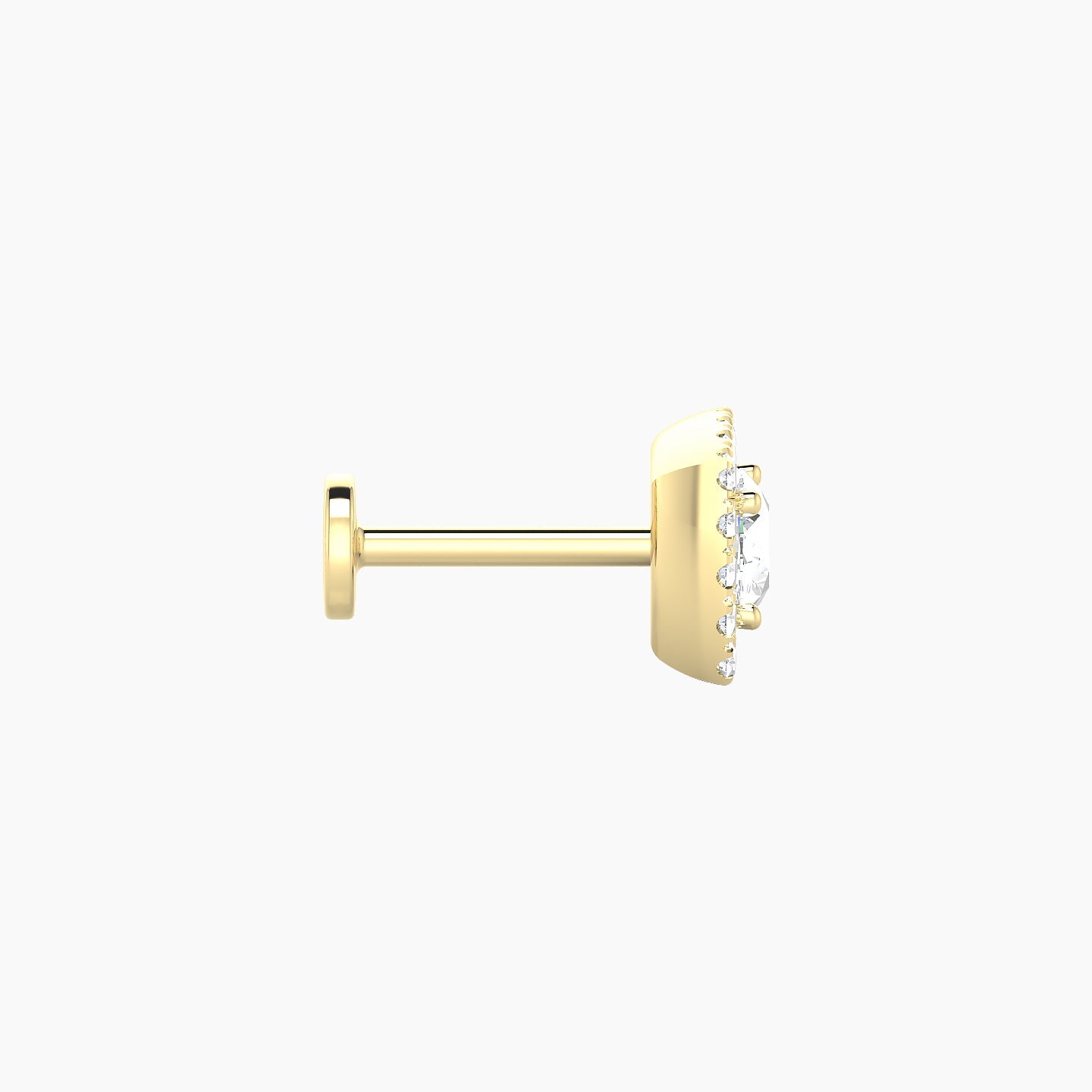 Diane | 18k Yellow Gold 6.5 mm 6.5 mm Diamond Piercing