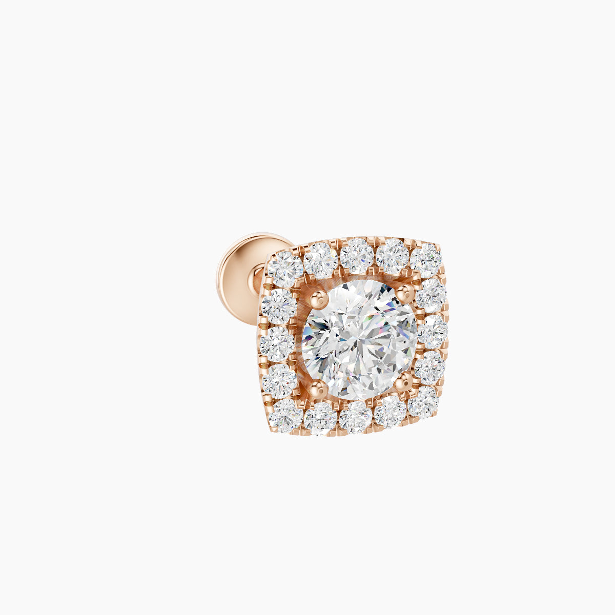 Diane | 18k Rose Gold 6.5 mm 8 mm Diamond Piercing