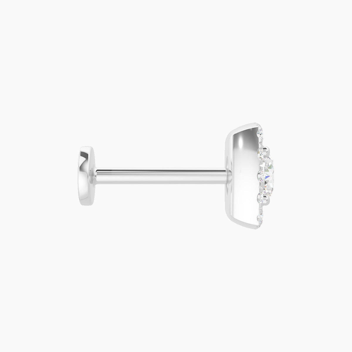 Diane | 18k White Gold 6.5 mm 8 mm Diamond Piercing