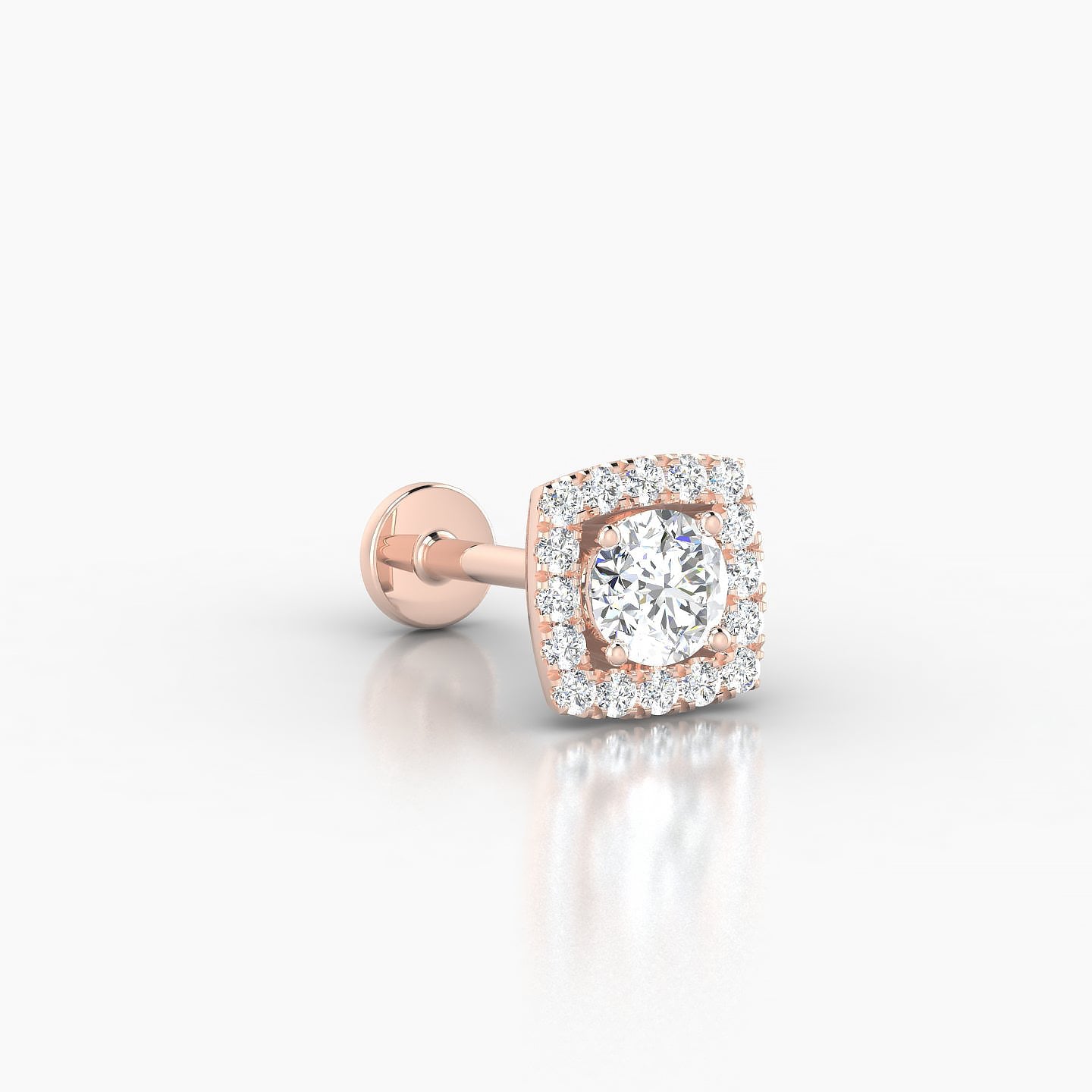 Diane | 18k Rose Gold 6.5 mm 8 mm Diamond Piercing