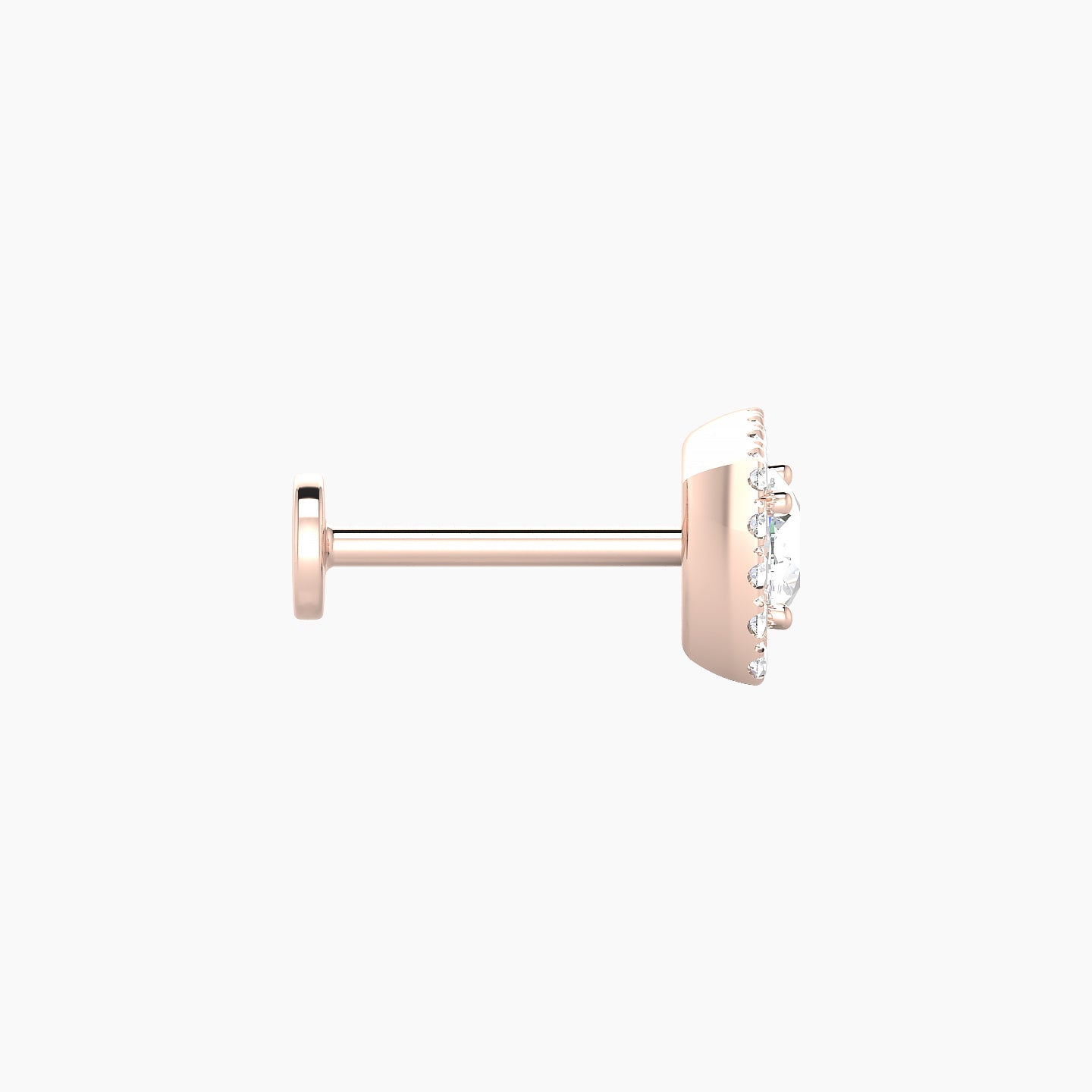 Diane | 18k Rose Gold 6.5 mm 8 mm Diamond Piercing