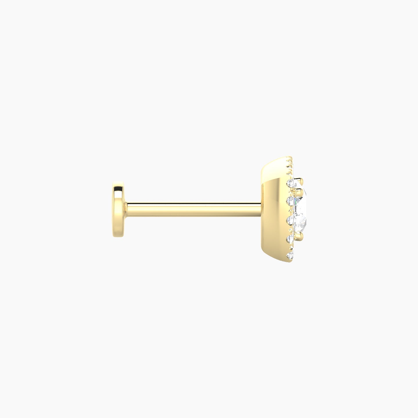 Diane | 18k Yellow Gold 6.5 mm 8 mm Diamond Piercing