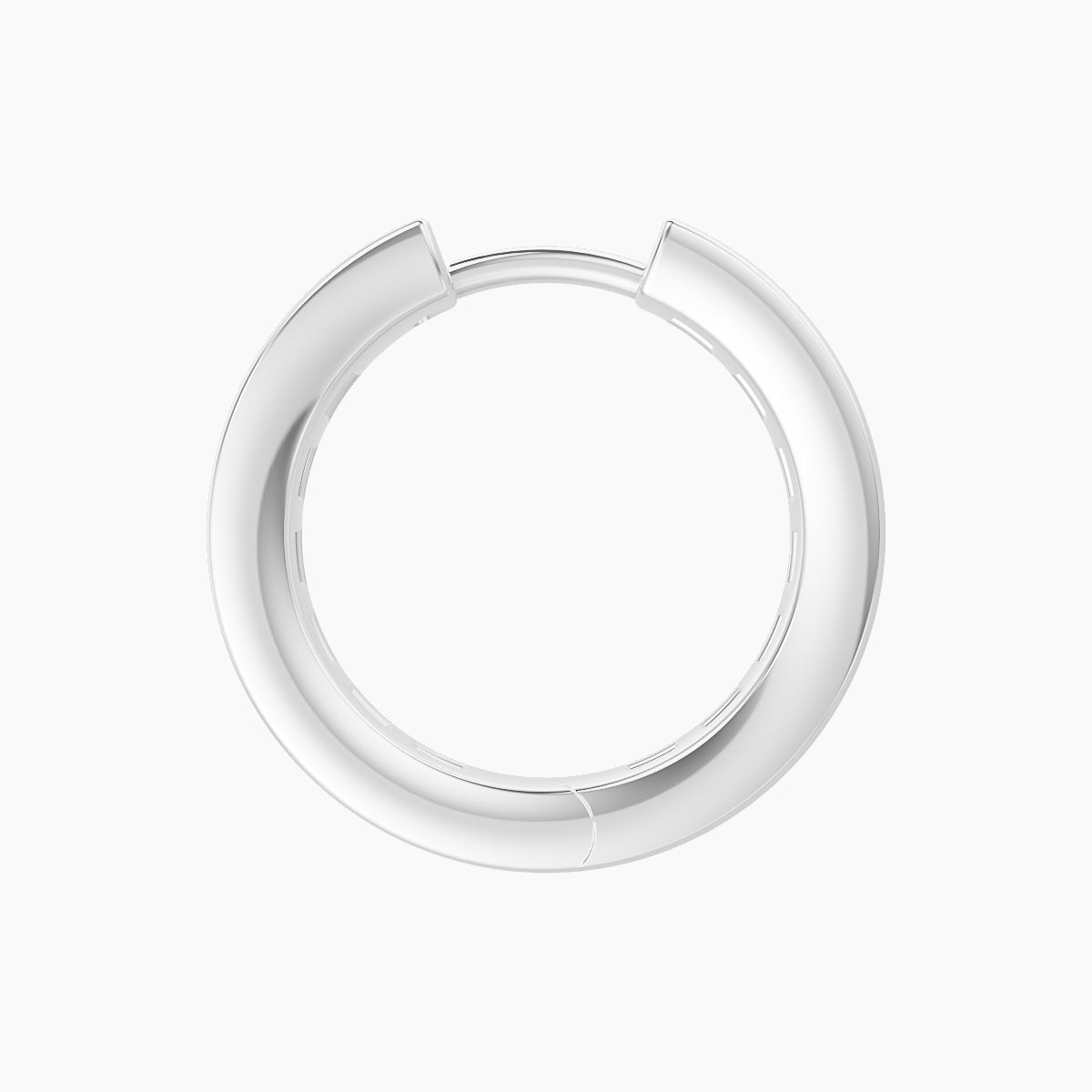 Doris | 18k White Gold 9.5 mm Diamond Hoop Piercing