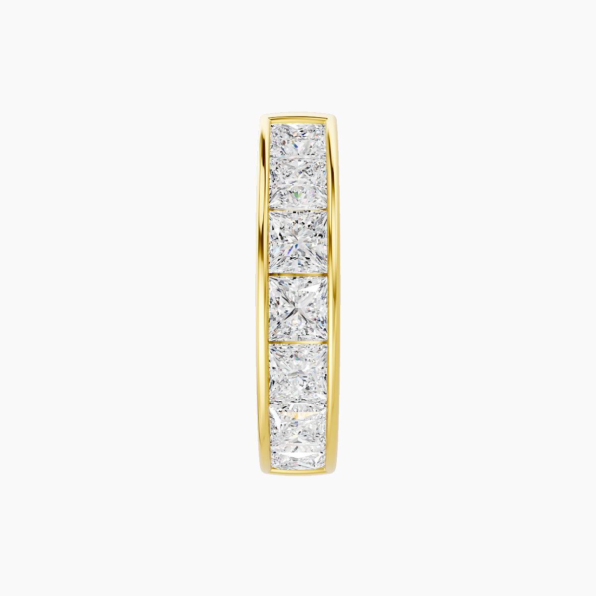 Doris | 18k Yellow Gold 9.5 mm Diamond Hoop Piercing