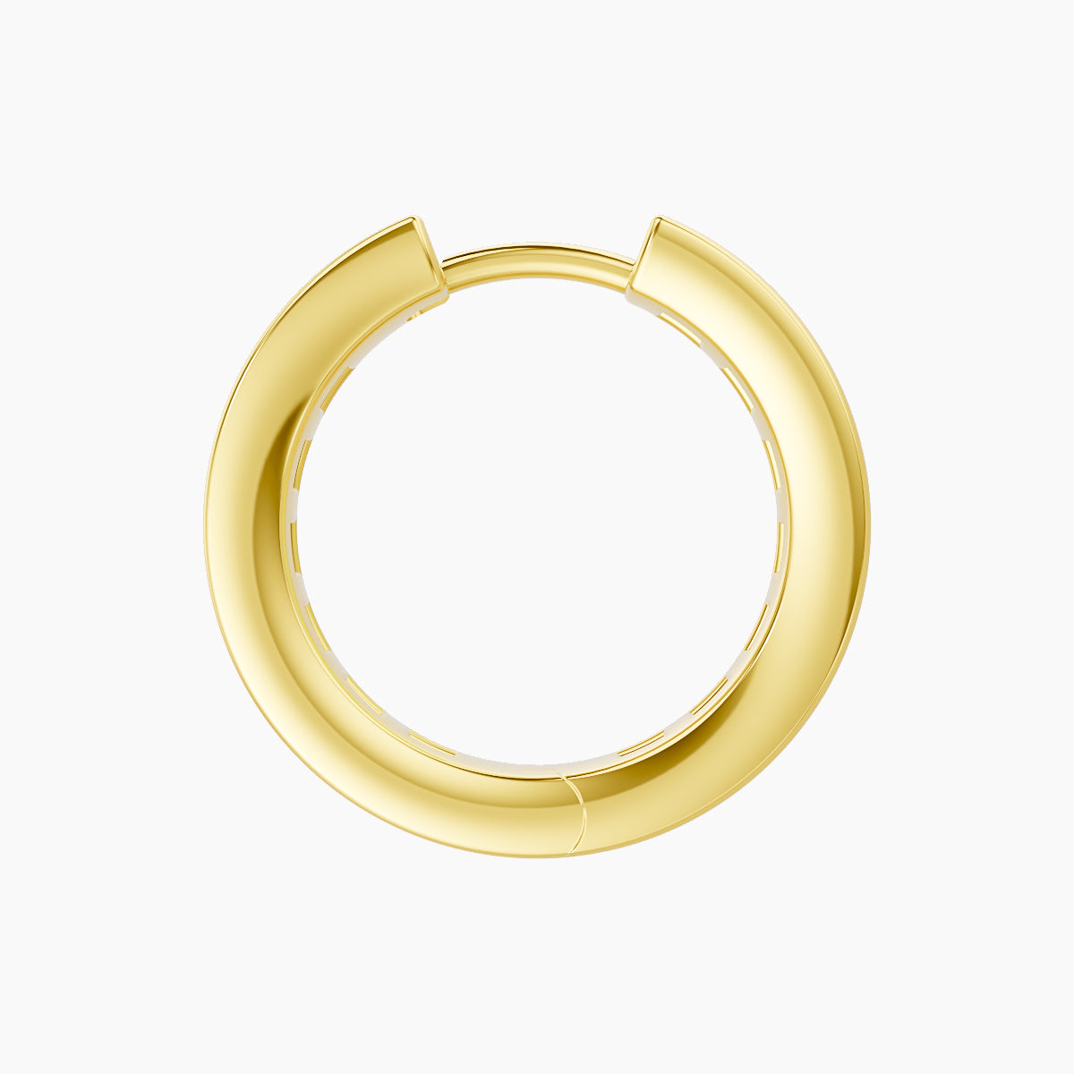 Doris | 18k Yellow Gold 9.5 mm Diamond Hoop Piercing