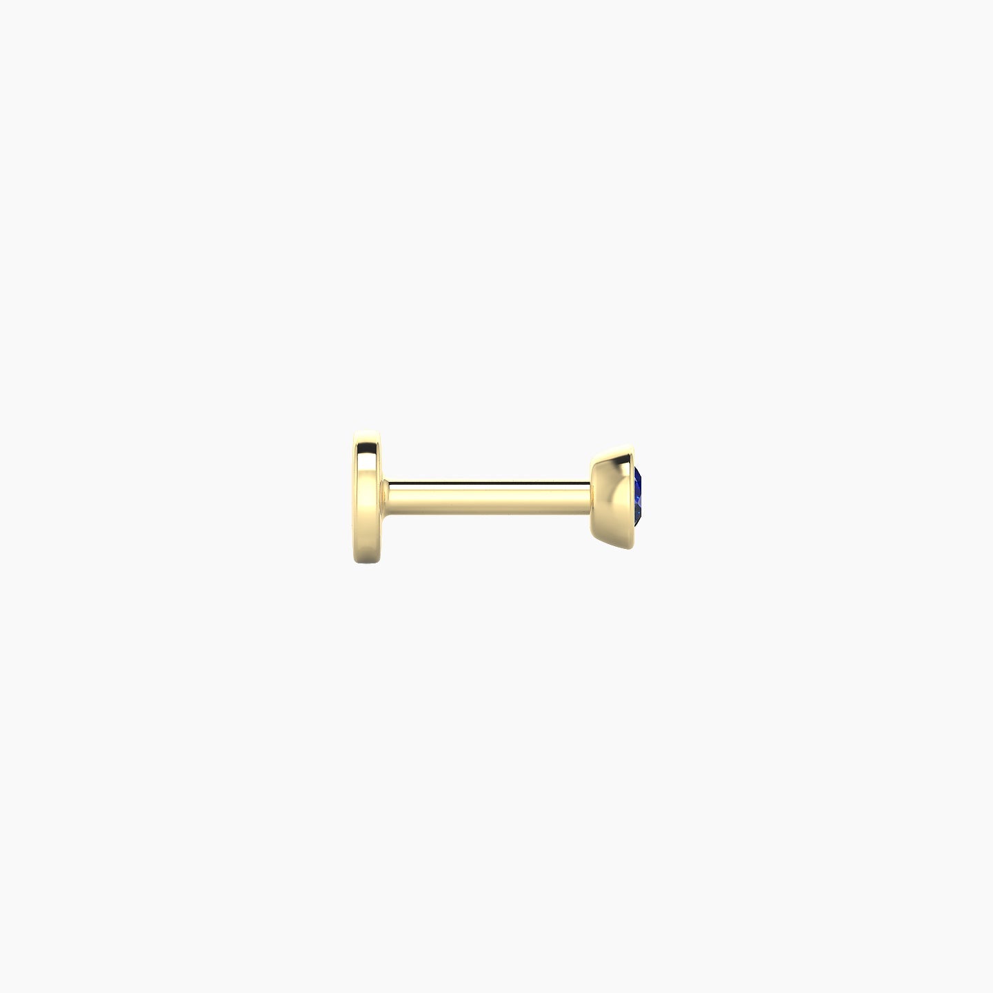 Eos | 18k Yellow Gold 5 mm 3 mm Round Sapphire Piercing