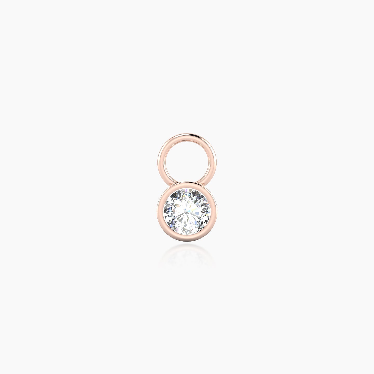 Eos | 18k Rose Gold 4.5 mm Round Diamond Charm