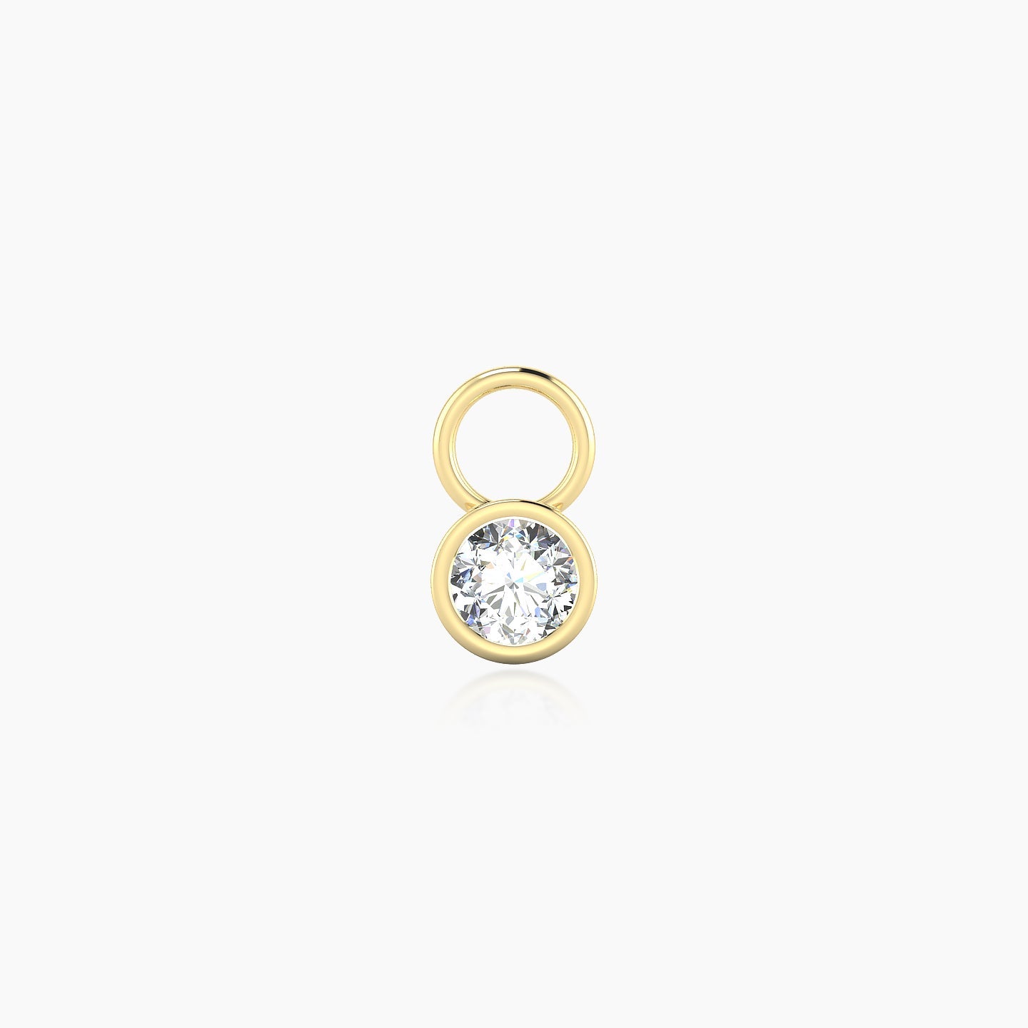 Eos | 18k Yellow Gold 4.5 mm Round Diamond Charm