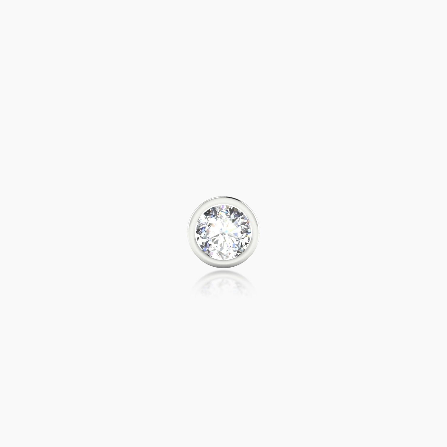 Eos | 18k White Gold 4.5 mm Round Diamond Earring