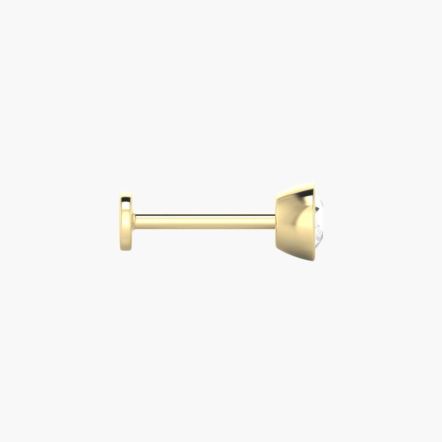 Eos | 18k Yellow Gold 5 mm 8 mm Round Diamond Piercing