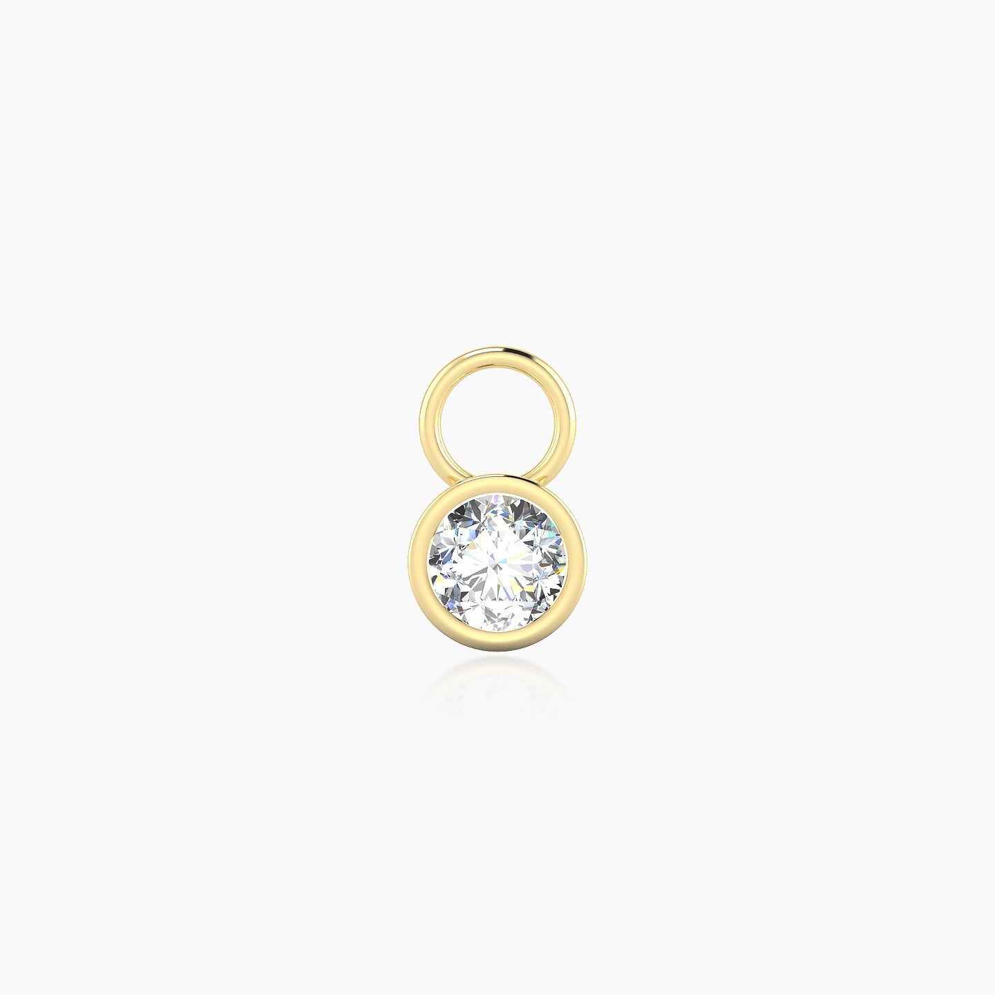 Eos | 18k Yellow Gold 5 mm Round Diamond Charm