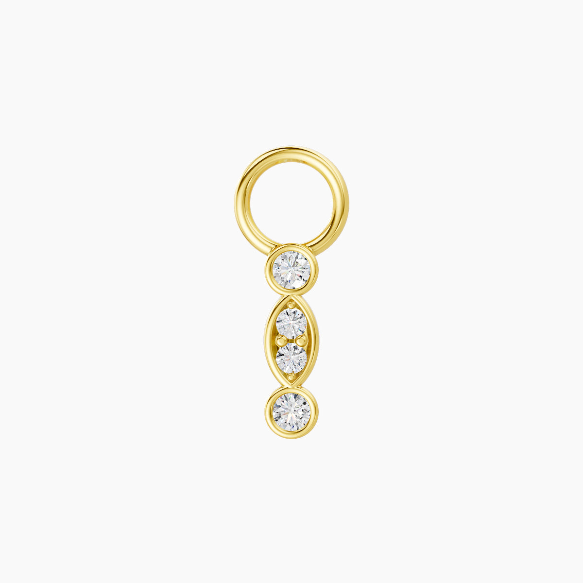 Epona | 18k Yellow Gold 7.5 mm Diamond Charm