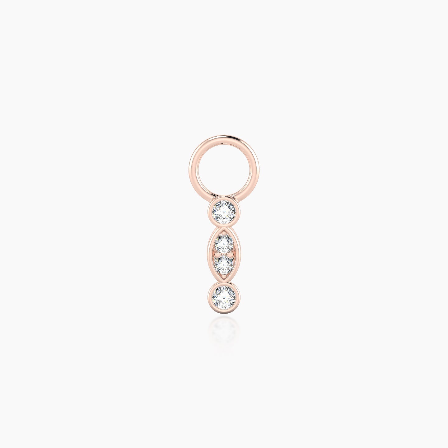 Epona | 18k Rose Gold 7.5 mm Diamond Charm