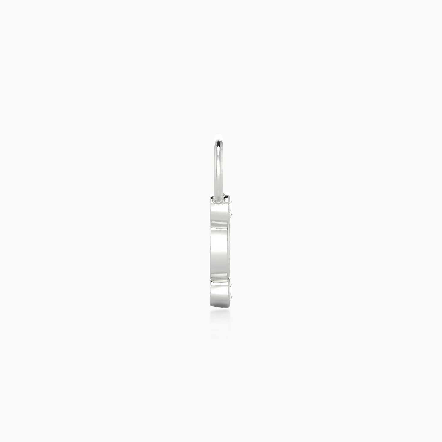 Epona | 18k White Gold 7.5 mm Diamond Charm