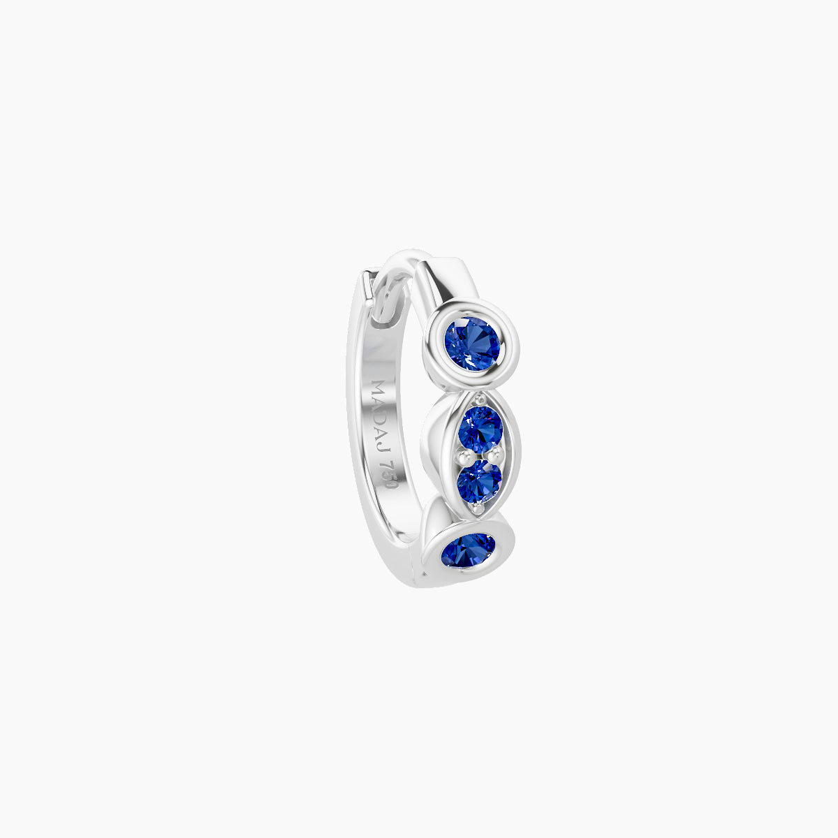 Epona | 18k White Gold 6.5 mm Sapphire Hoop Piercing
