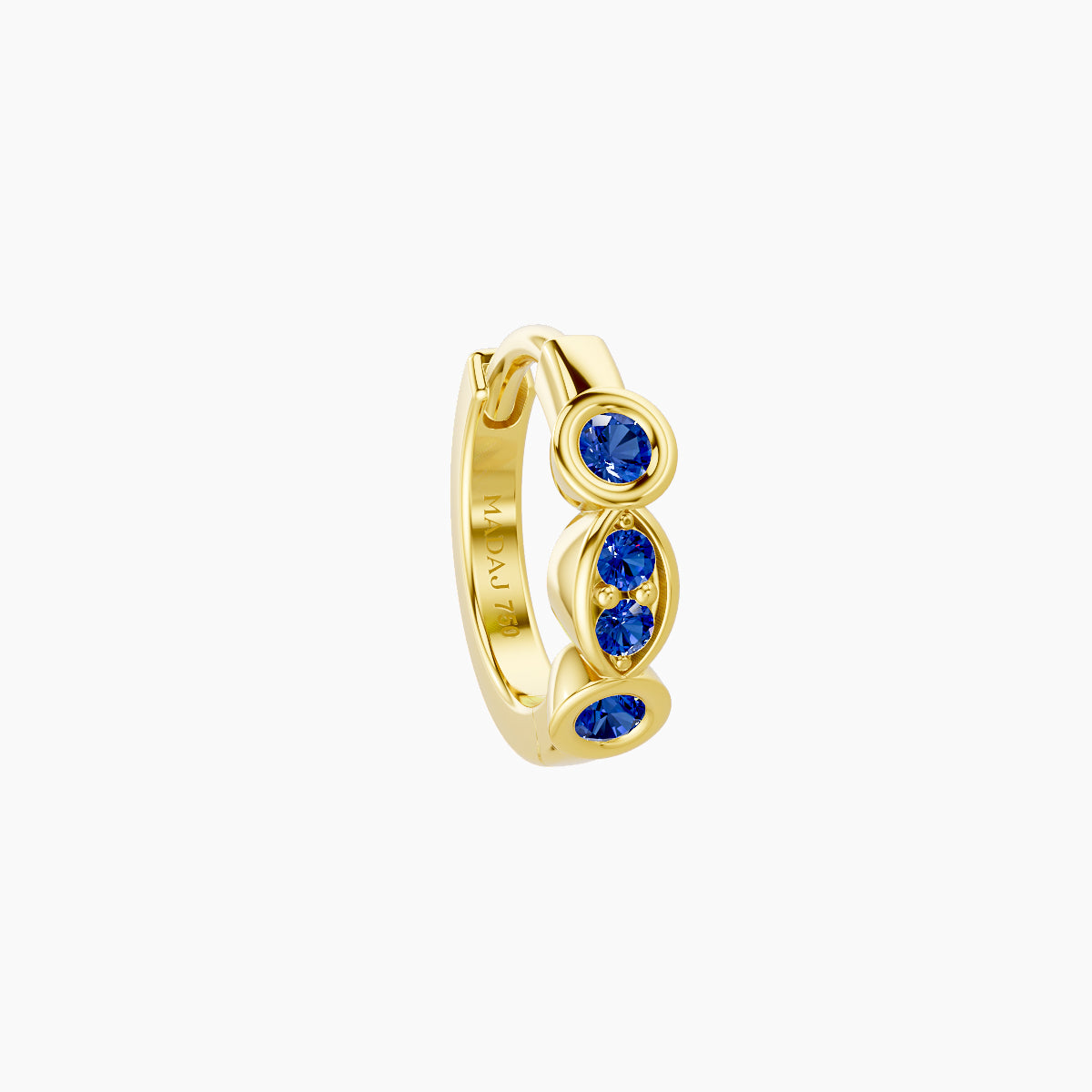 Epona | 18k Yellow Gold 6.5 mm Sapphire Hoop Piercing