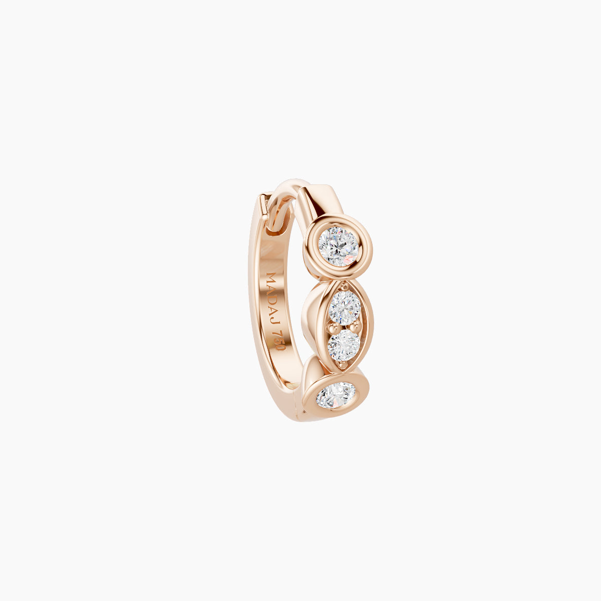 Epona | 18k Rose Gold 6.5 mm Diamond Nose Ring Piercing