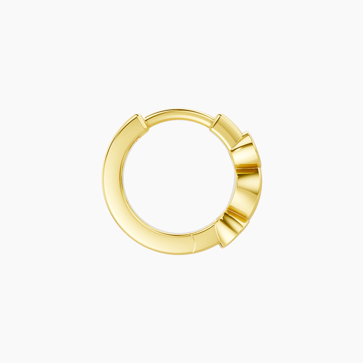 Epona | 18k Yellow Gold 6.5 mm Diamond Nose Ring Piercing