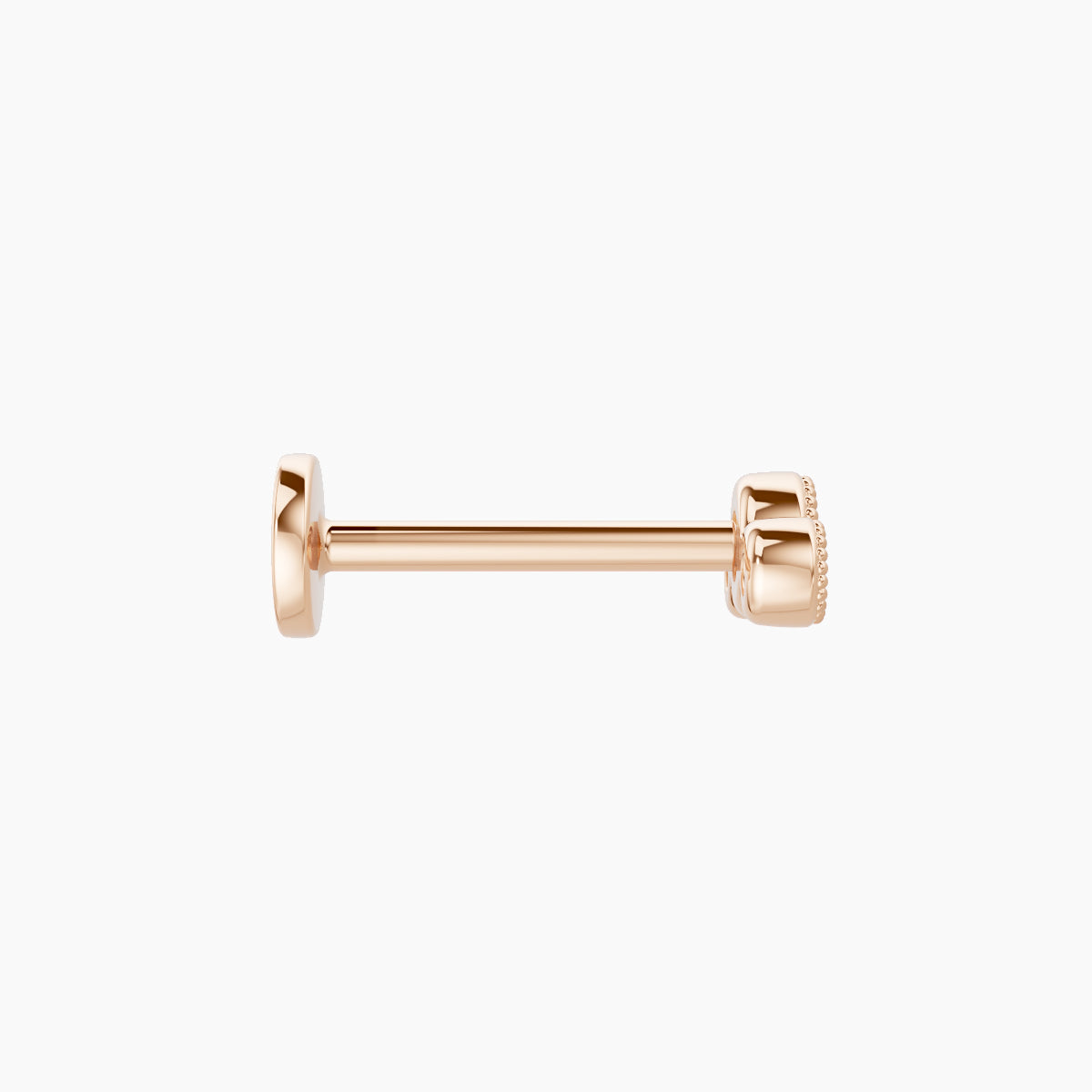 Fama | 18k Rose Gold 6.5 mm 8 mm Trilogy Diamond Piercing