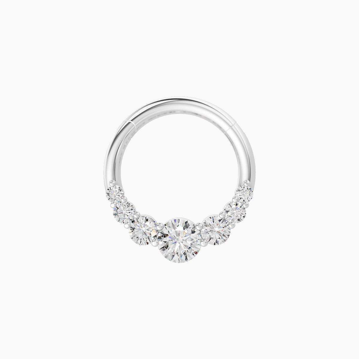 Felicity | 18k White Gold 8 mm Diamond Daith Piercing