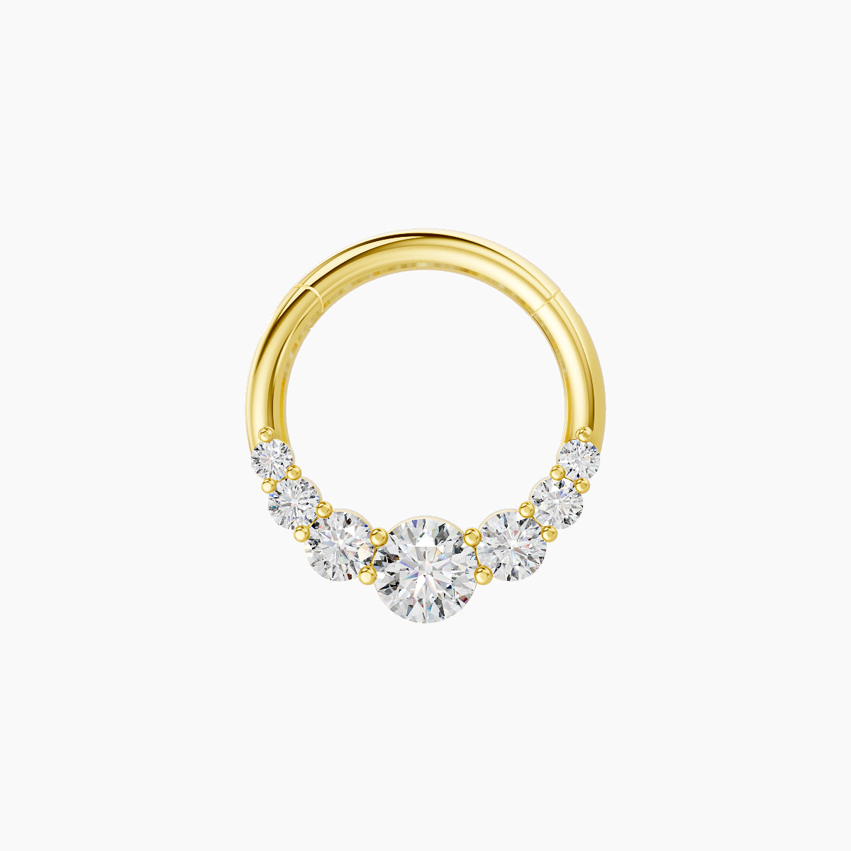 Felicity | 18k Yellow Gold 8 mm Diamond Daith Piercing