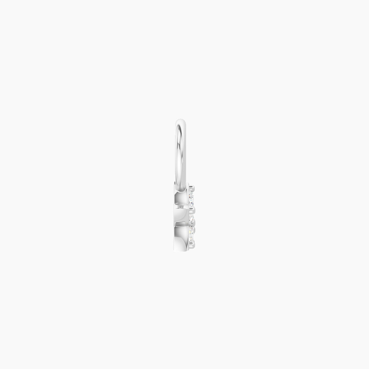 Flora | 18k White Gold 4.5 mm Flower Diamond Charm