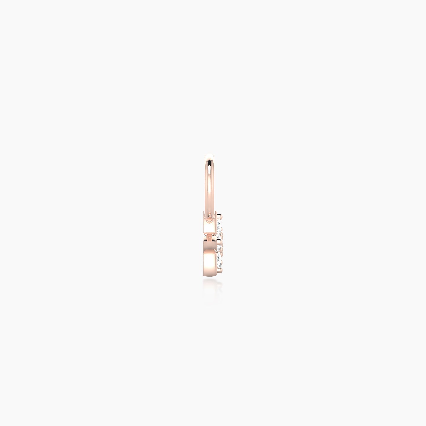 Flora | 18k Rose Gold 4.5 mm Flower Diamond Charm