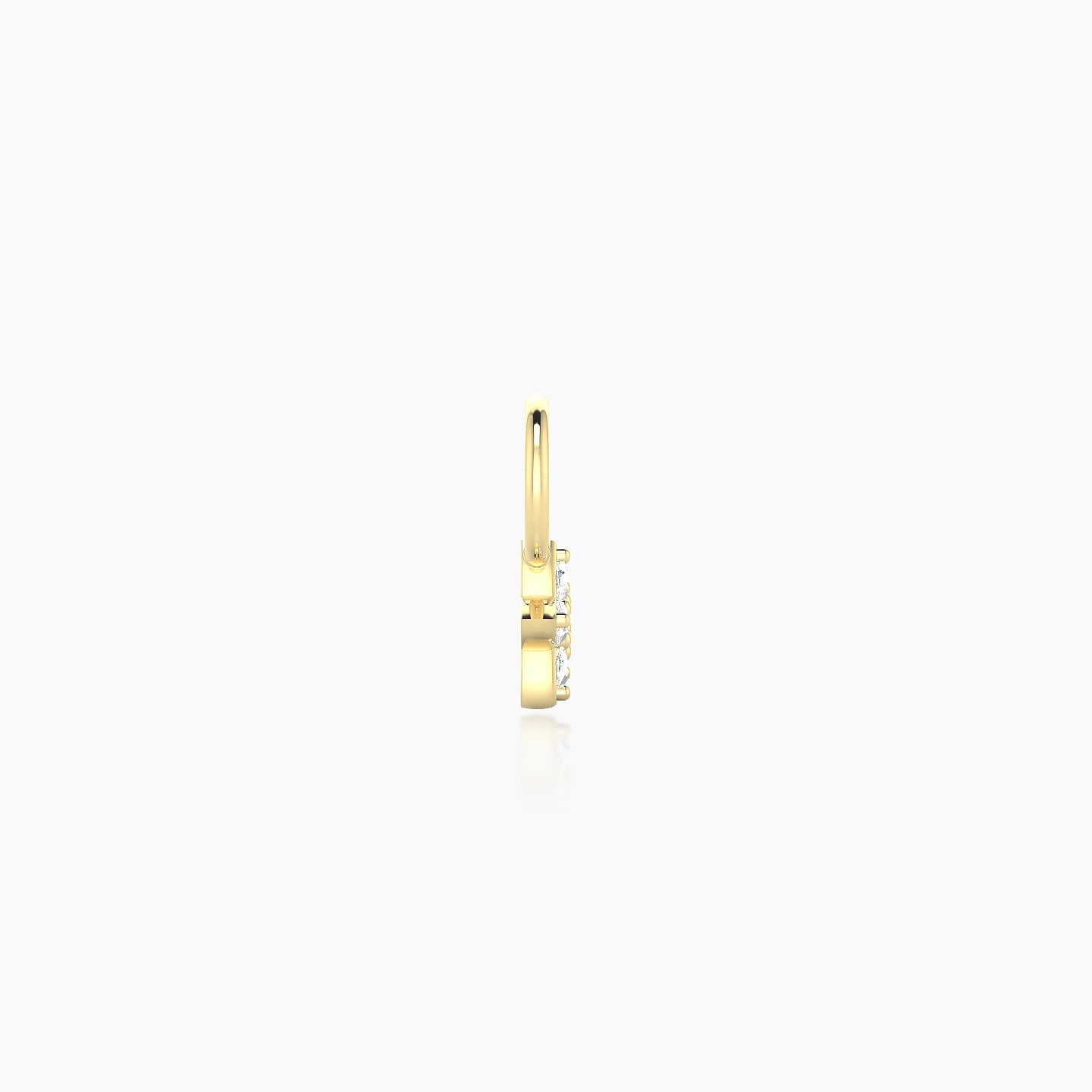 Flora | 18k Yellow Gold 4.5 mm Flower Diamond Charm