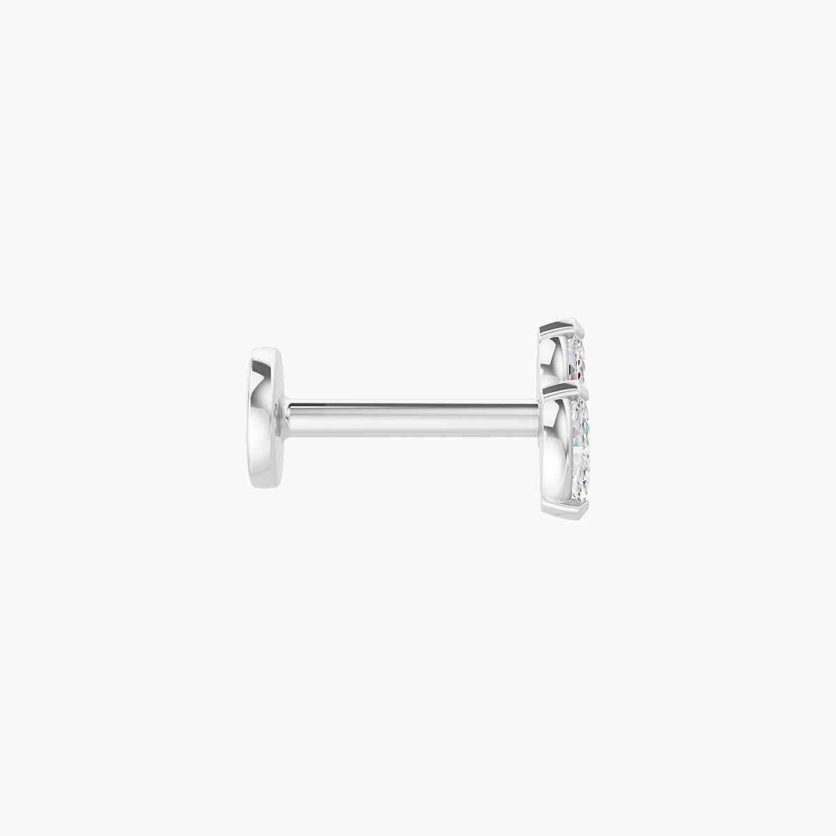 Freyja | 18k White Gold 5 mm 6.5 mm Diamond Piercing