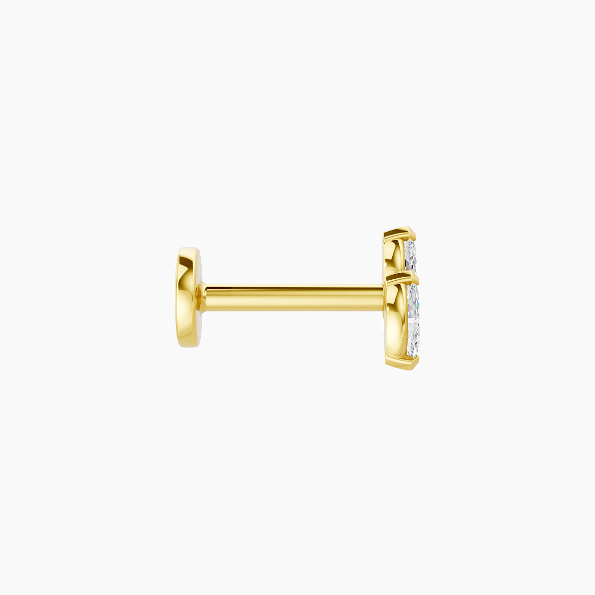 Freyja | 18k Yellow Gold 5 mm 6.5 mm Diamond Piercing