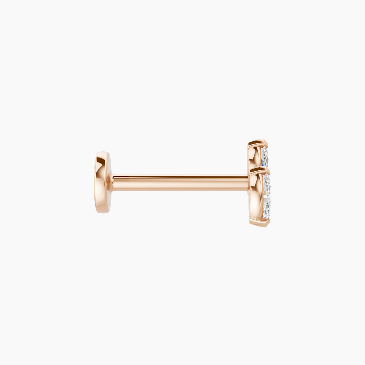 Freyja | 18k Rose Gold 5 mm 8 mm Diamond Piercing