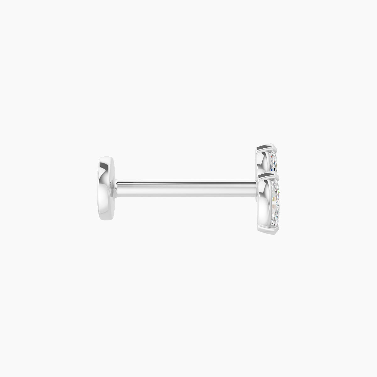 Freyja | 18k White Gold 5 mm 8 mm Diamond Piercing