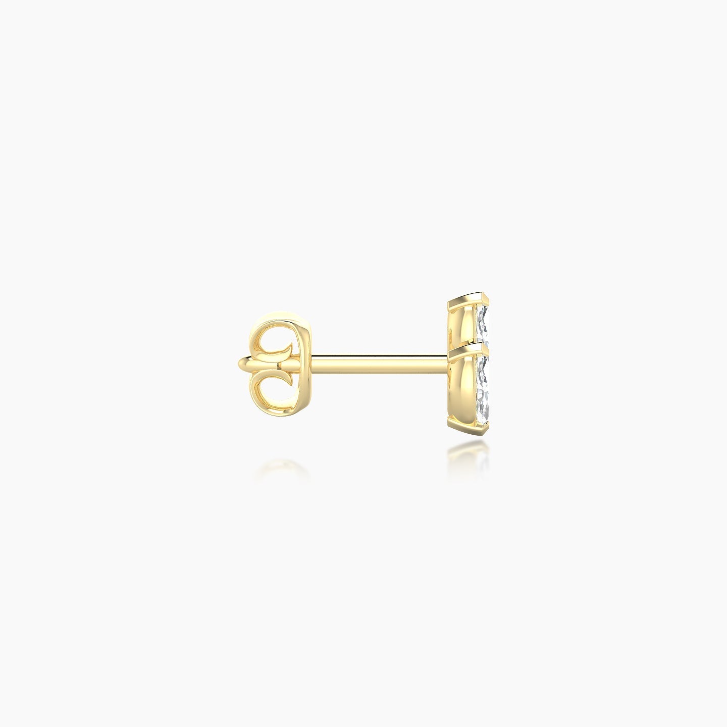 Freyja | 18k Yellow Gold 5 mm Diamond Earring