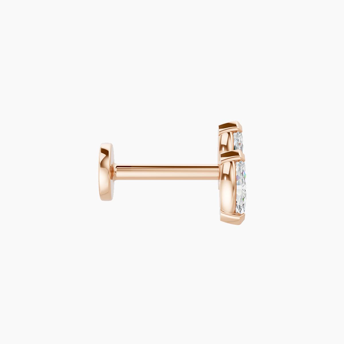 Freyja | 18k Rose Gold 6.5 mm 6.5 mm Diamond Piercing