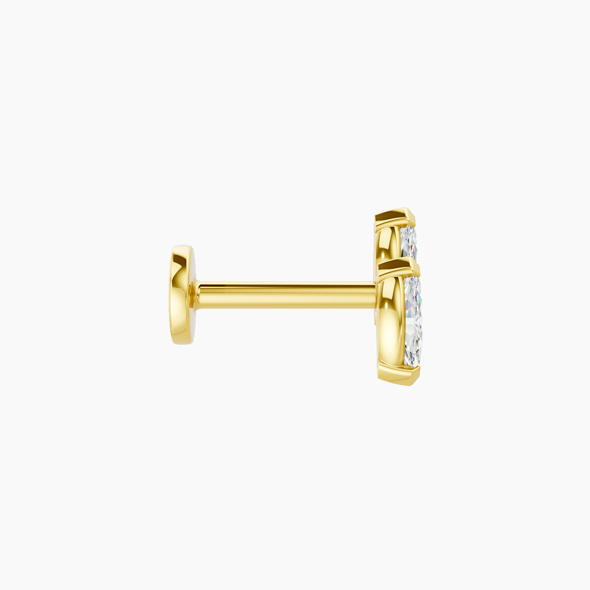Freyja | 18k Yellow Gold 6.5 mm 6.5 mm Diamond Piercing