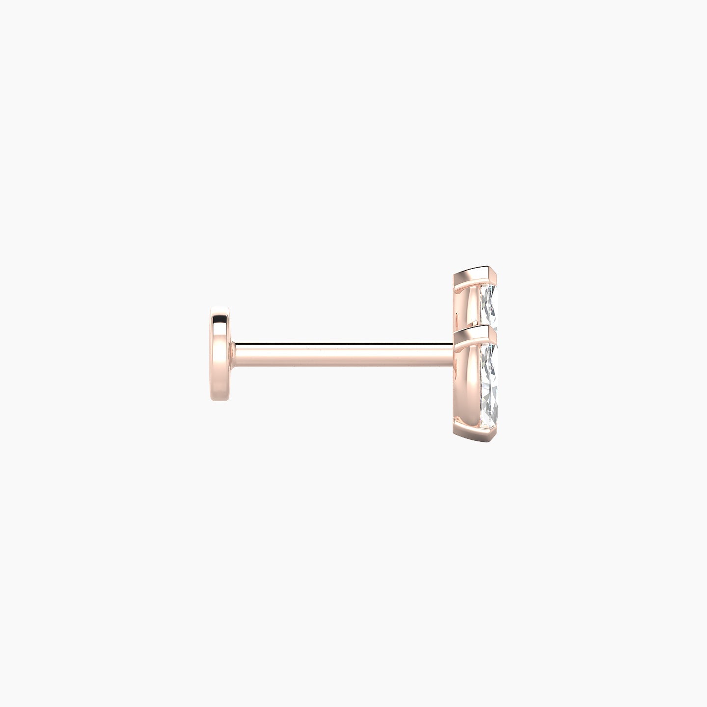Freyja | 18k Rose Gold 6.5 mm 8 mm Diamond Piercing
