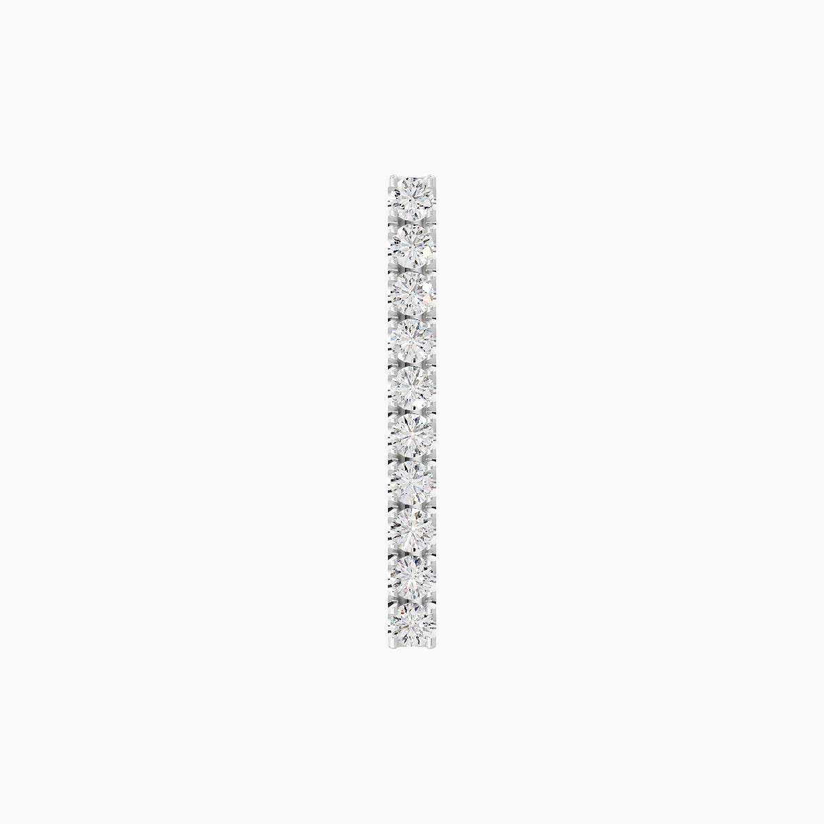 Gaia | 18k White Gold 12 mm 5 mm Bar Diamond Piercing