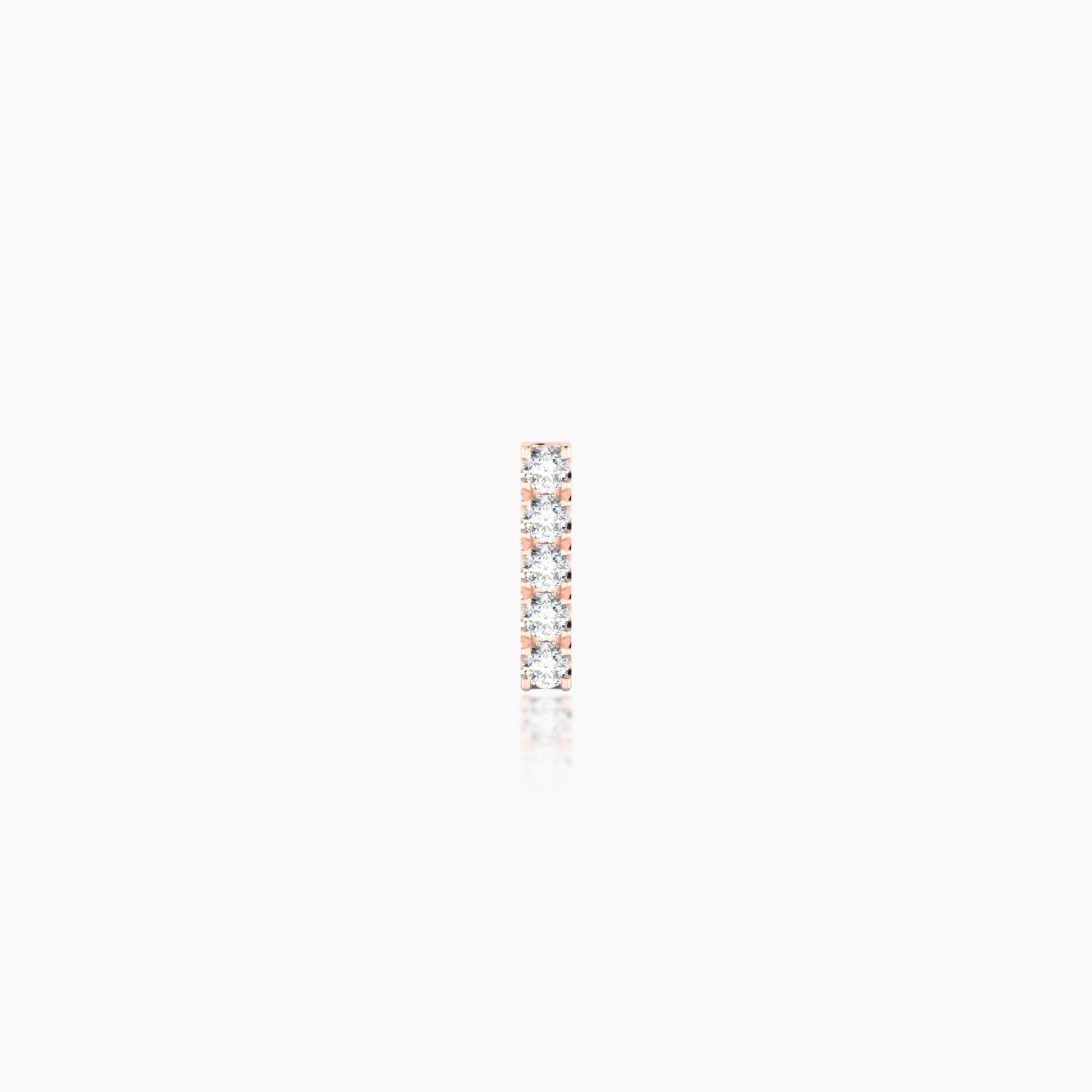 Gaia | 18k Rose Gold 6 mm 6.5 mm Bar Diamond Piercing